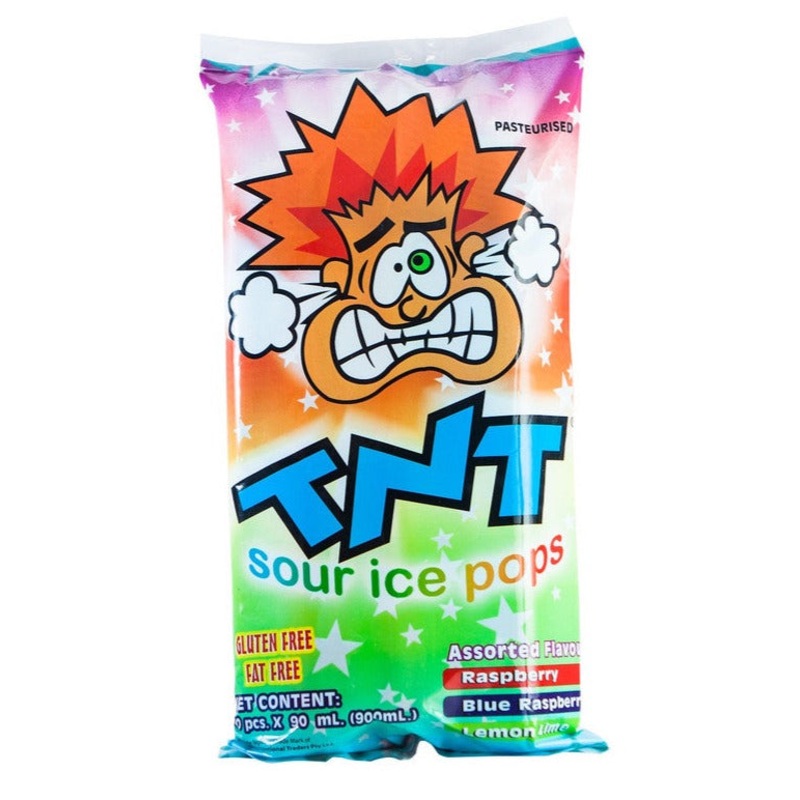 TNT Sour Ice Pops 90ml 10-pack