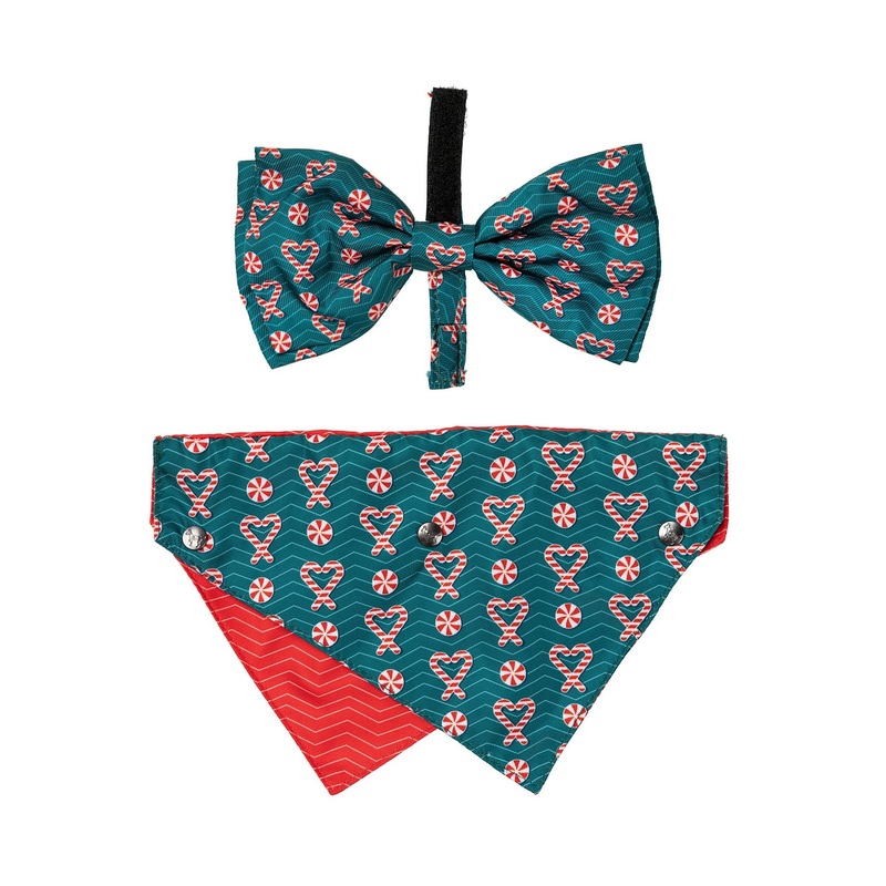 Dog Fashion 2 Pack – I Heart Candy Canes