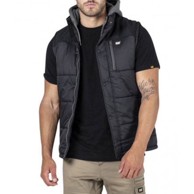 Hooded Work Vest – Black
