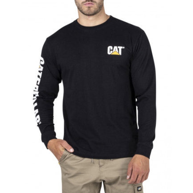 CAT Trademark Banner L/S Tee