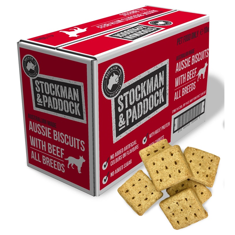 Stockman and Paddock Aussie 2X2 Biscuits with Beef 10kg