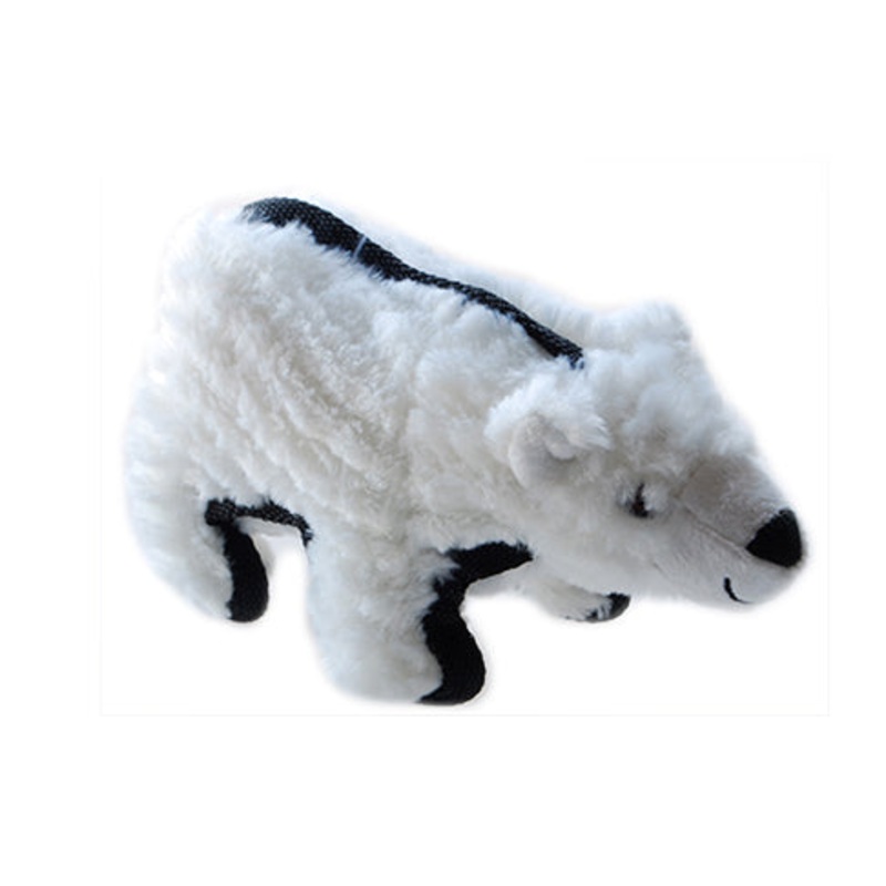 Ruff Play Plush Tuff Polar Bear