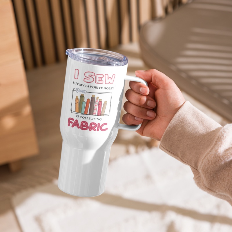 Collecting Fabric 25 oz Travel Mug