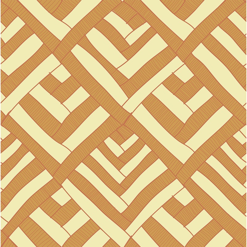 Retro Geometric  100% Quilting Cotton Fabric by the Yard