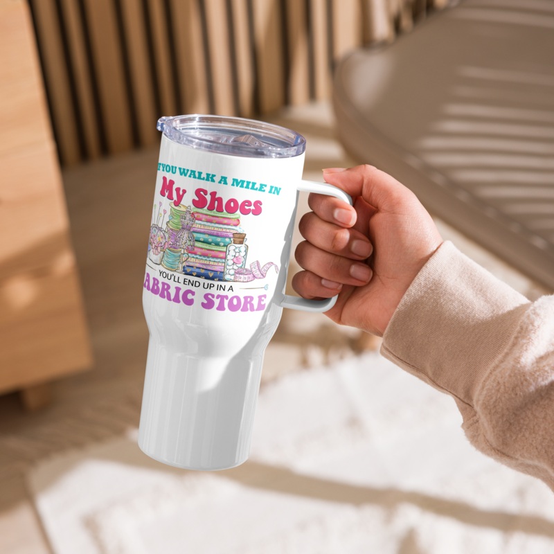 Walk a Mile 25 oz Travel Mug