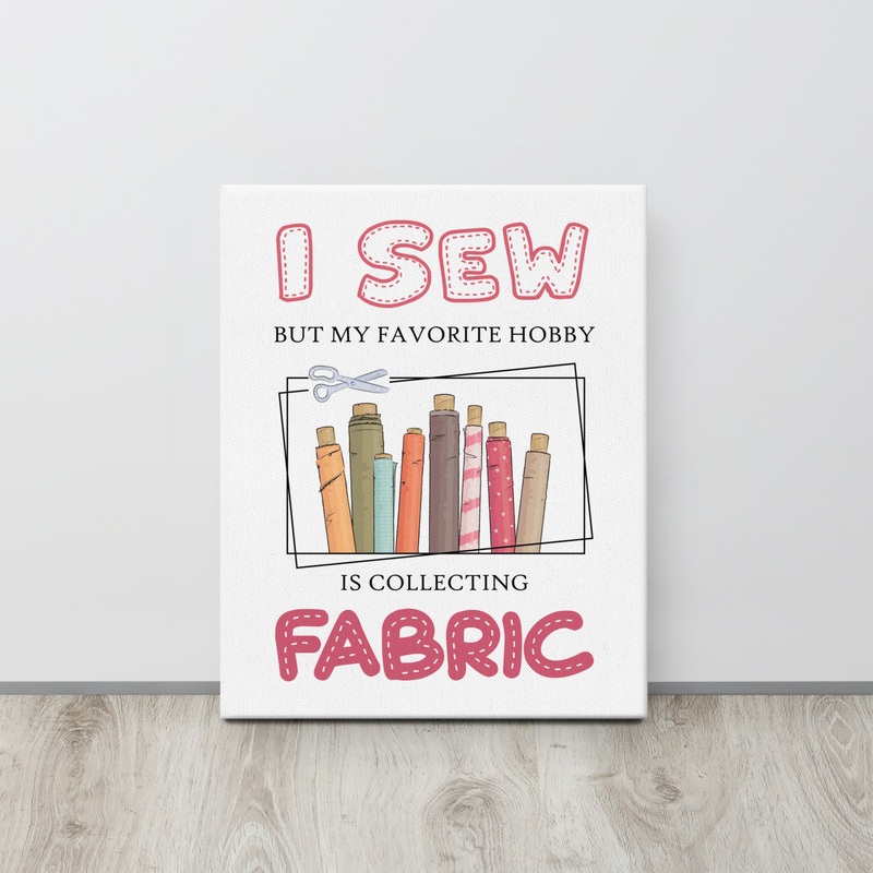 Collecting Fabric Canvas Print
