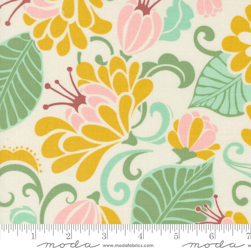 Tango Sarabande Cream Sunshine  100% Quilting Cotton Fabric by the Yard