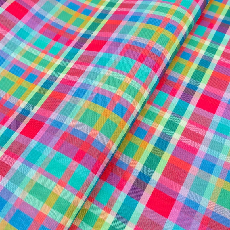 Tutti Frutti Tartan Water-Resistant Canvas 18 x 58 Roll