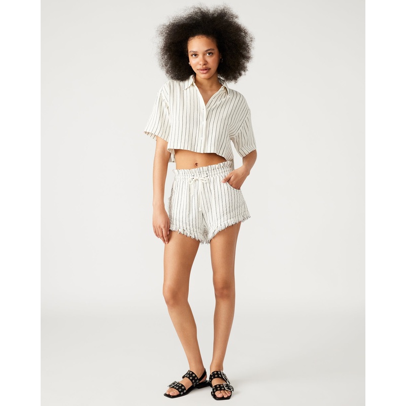 MARI SHORTS WHITE/BLACK