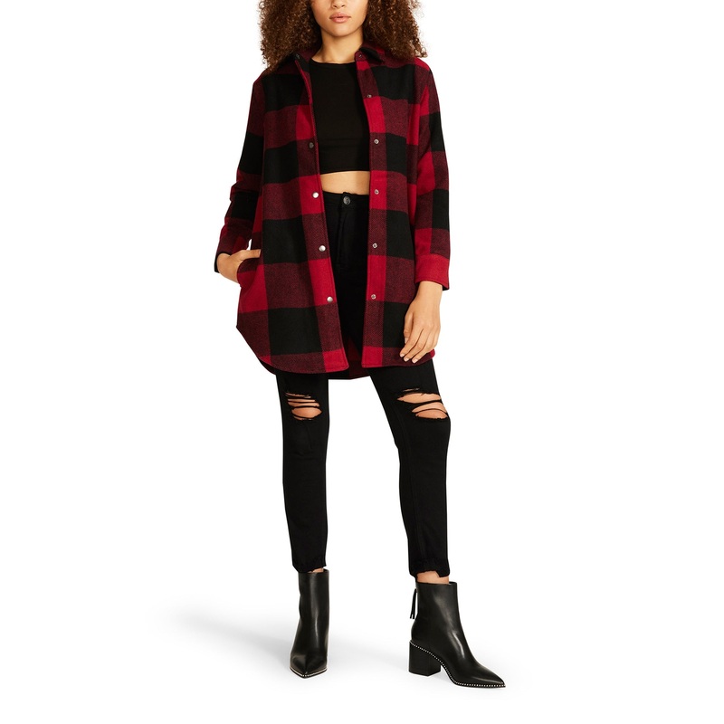 ELDRIDGE PLAID COAT RED – SM REBOOTED