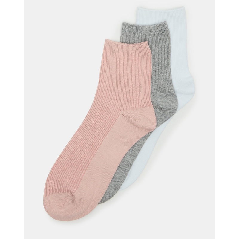 3 PACK ANKLET SOCKS