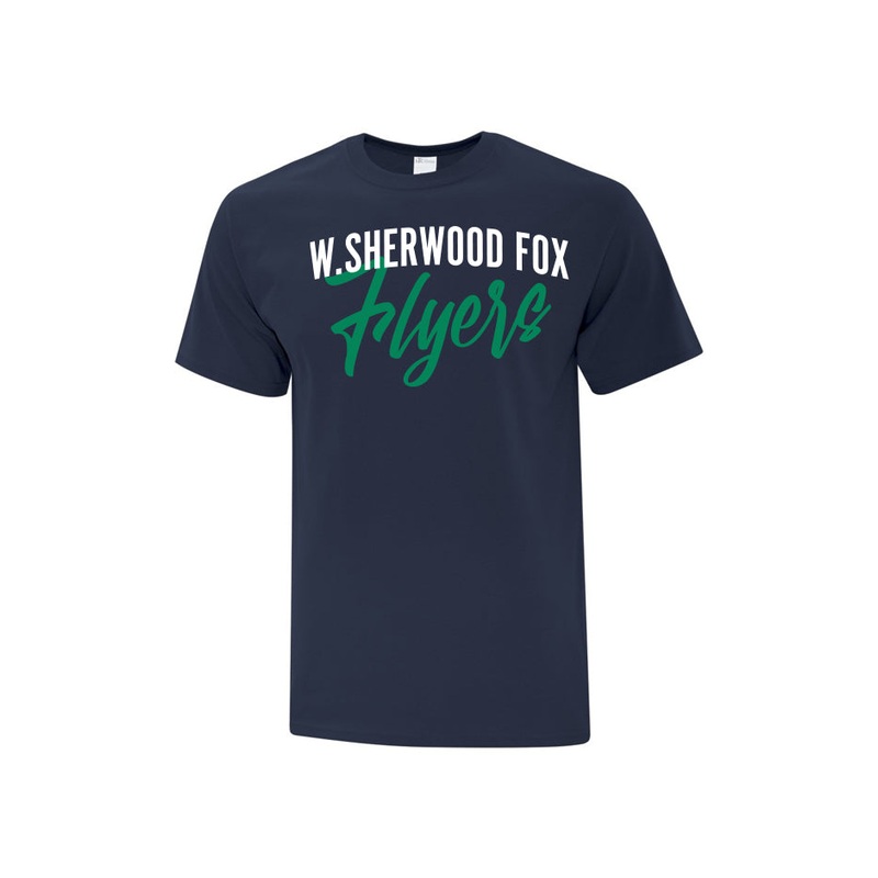 Cotton Short Sleeve Shirt – Youth – Text logo