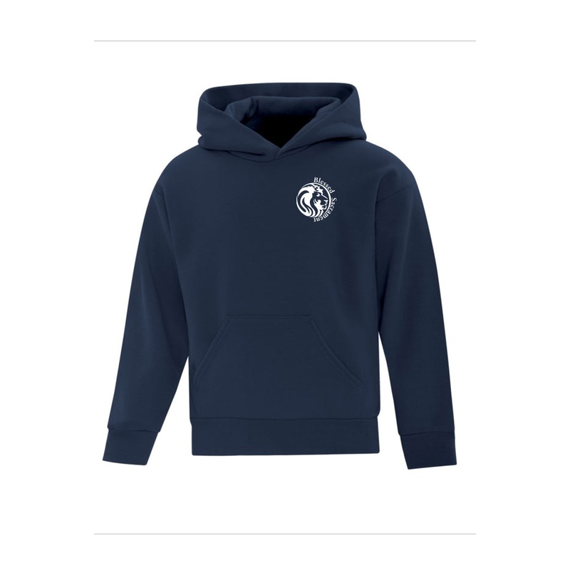 Cotton Fleece Hoodie – Embroidered – Youth