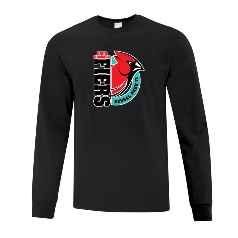 Cotton Long Sleeve – Fiers Logo – Youth
