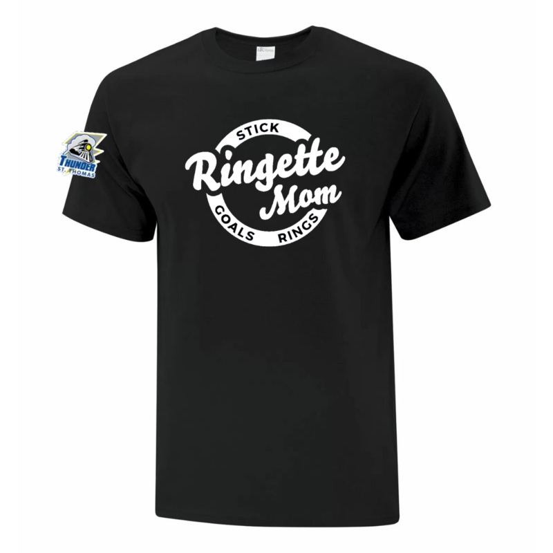 Cotton T-Shirt – Ringette Mom/Dad