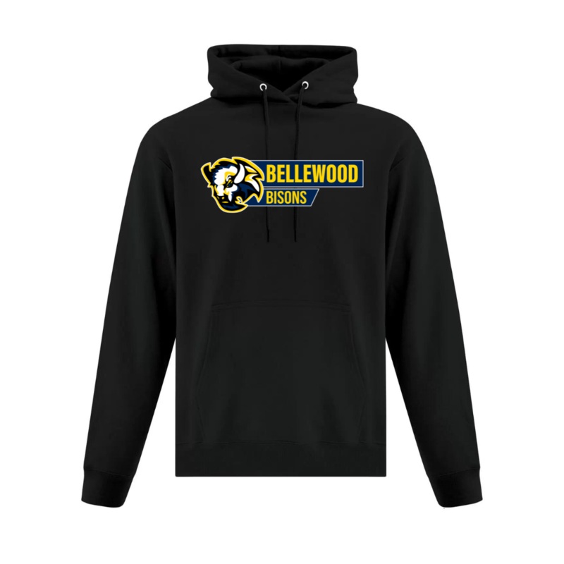 Cotton Fleece Hoodie – English Text