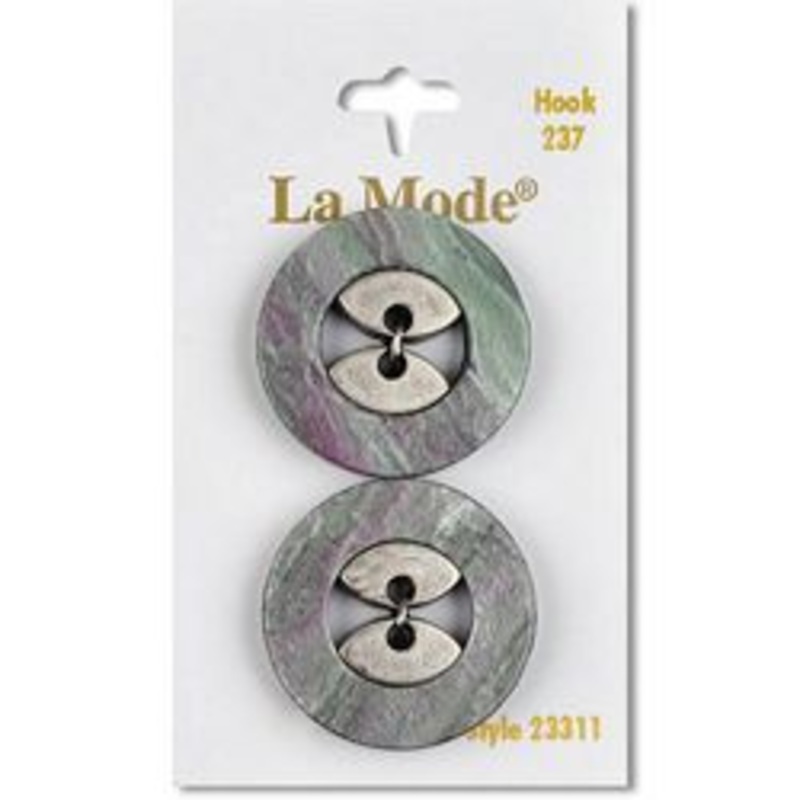 1 1/8 Gray Multi Buttons | LaMode