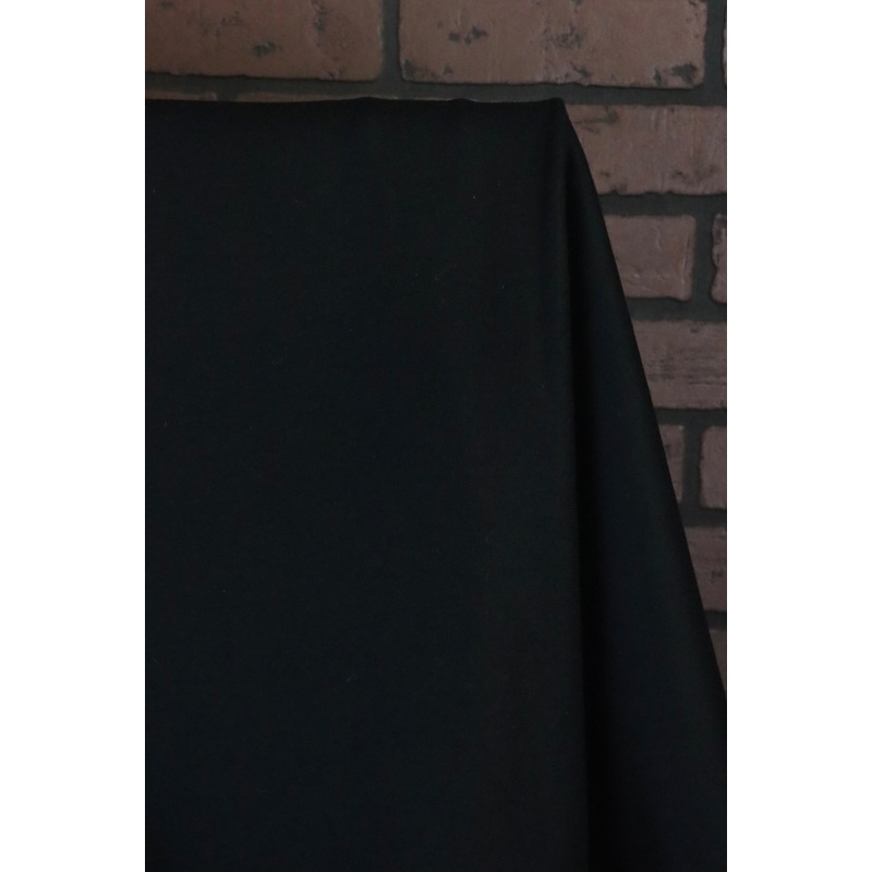 Black Oslo Double Knit Wool | By The Half Yard