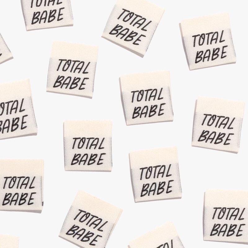 Total Babe Woven Labels | Pack of 10 | Kylie And The Machine