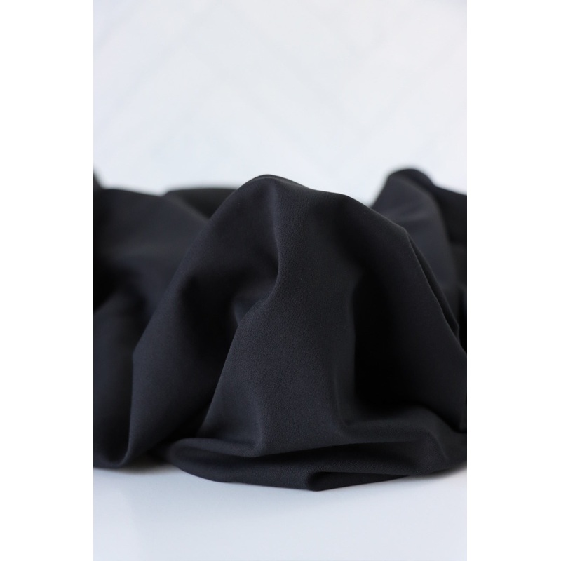 Black Soft Matte K-Deer Athletic REPREVE Nylon/Spandex Tricot