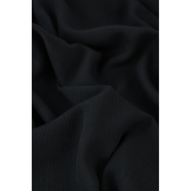 Black Rayon Crinkle