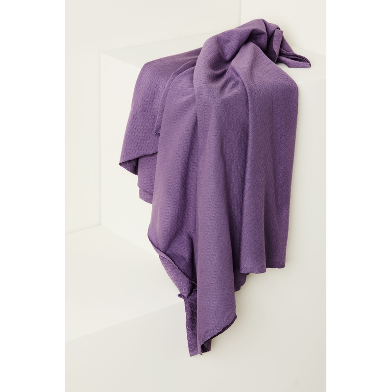 Violet Fig Organic Gem Pointelle Knit | Mind The Maker | By The Half Yard