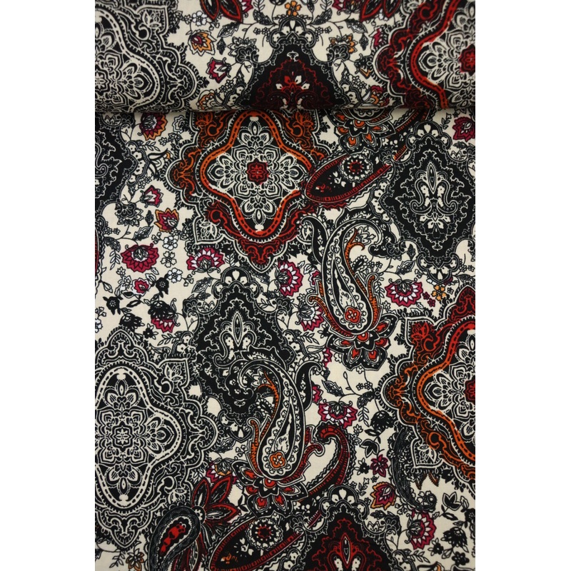 Boho Floral & Paisley Rayon Challis