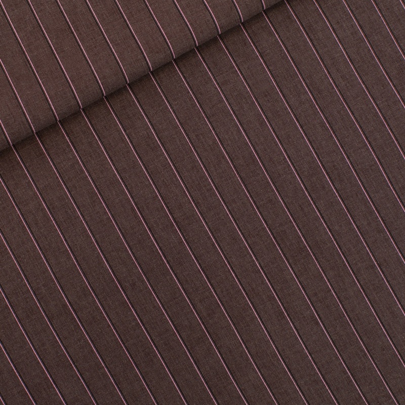 Raisin Lines 2N Linen Viscose | See You At Six | By The Half Yard