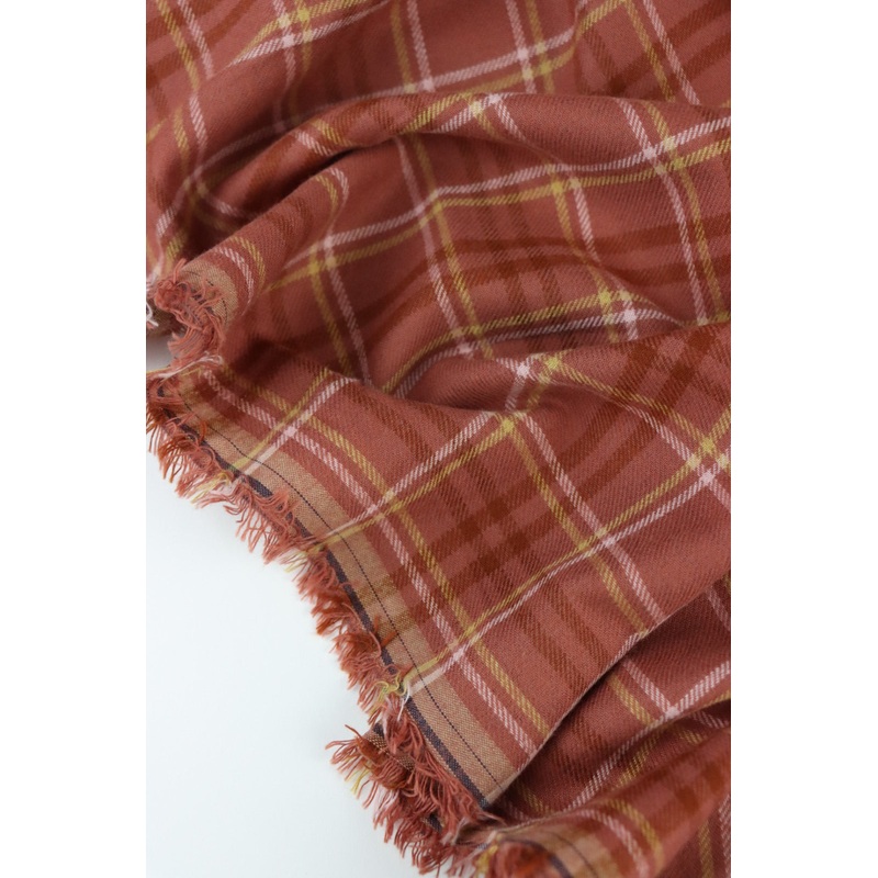 Terracotta/Yellow/Rust Plaid Flannel
