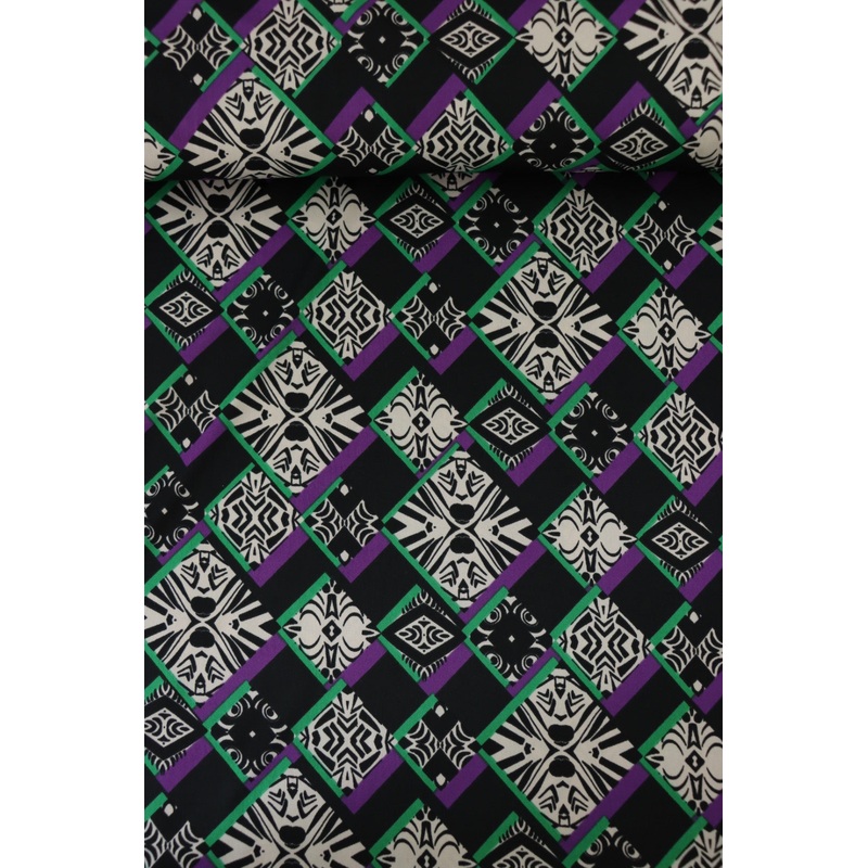 Purple & Green Tribal Art Inspired ITY