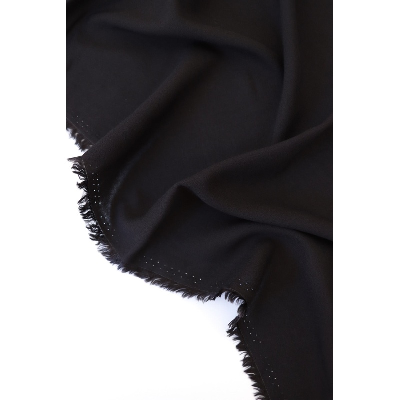 Black Rayon Challis