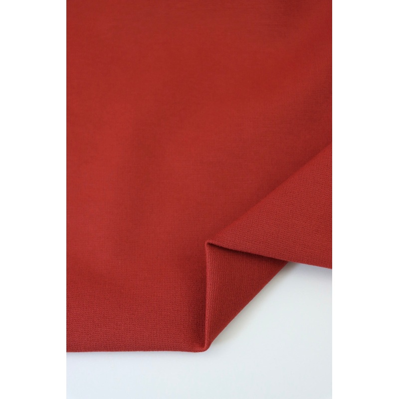 Red Brick Viscose Nylon Ponte
