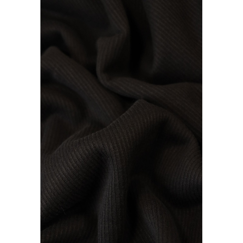 Black Polartec Wind Pro Ribbed Sweater Fleece