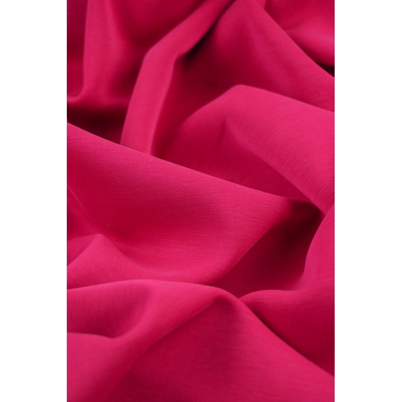 Viva Magenta Cupro Double Knit Techno