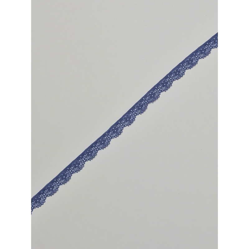 Puff Blue .5 Wide Stretch Lace