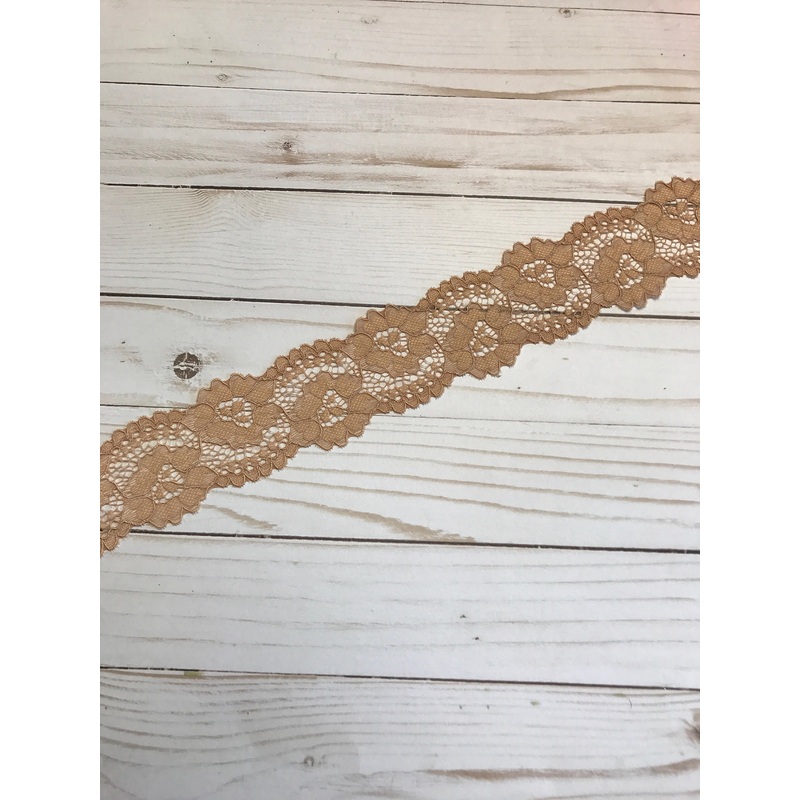 Toffee 2.25 Wide Stretch Lace