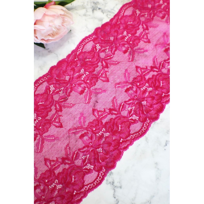Tropic Rose 8.5 Wide Stretch Lace