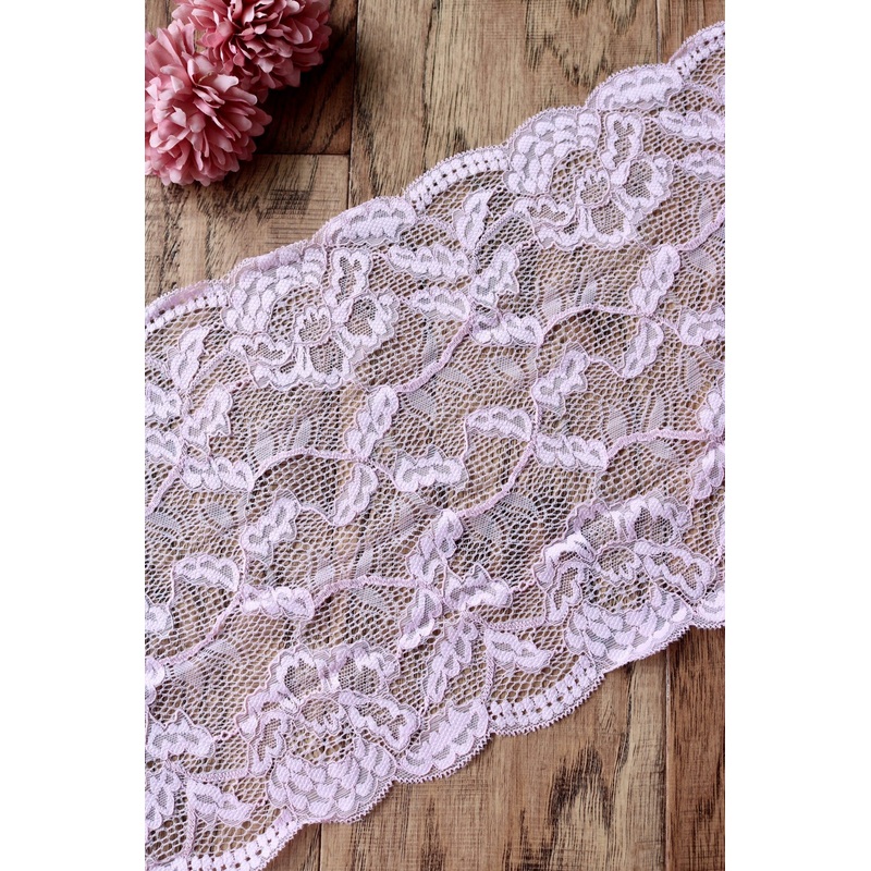Blush Pink 9 Wide Stretch Lace