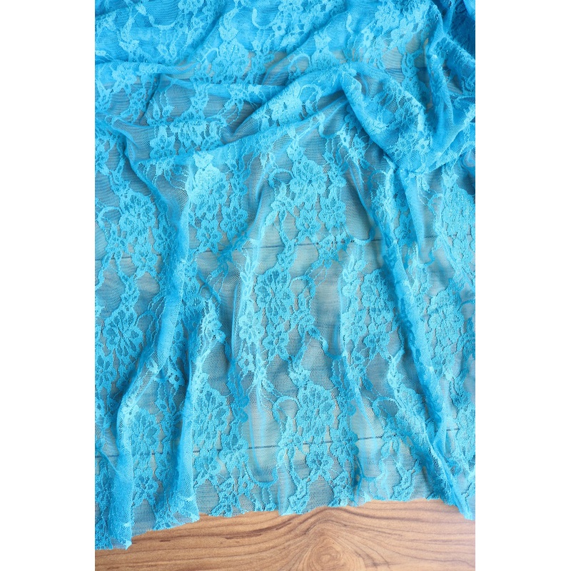 Turquoise Stretch Lace