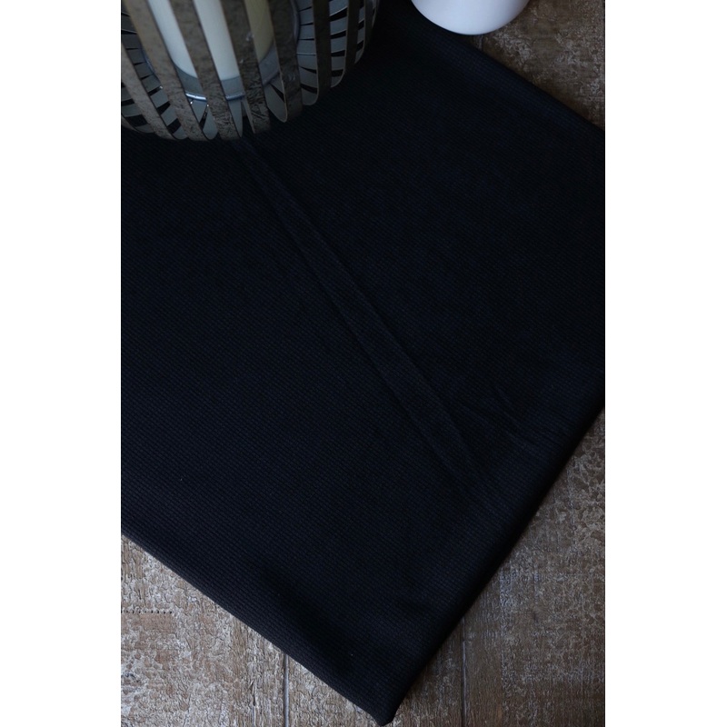 Black Thermal Sweater Knit