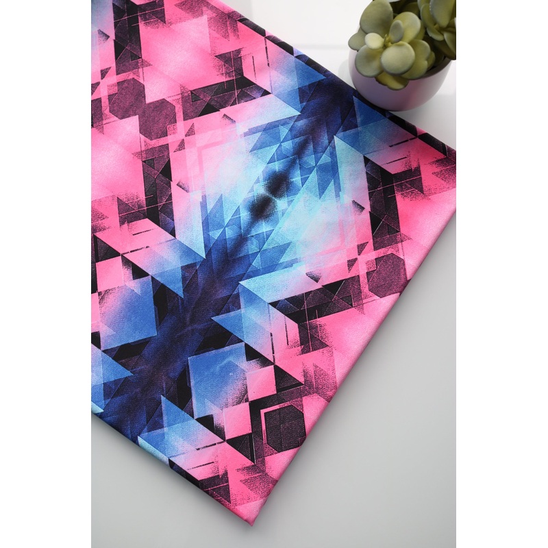Blue & Pink Quarashi Premium Athletic Nylon/Spandex