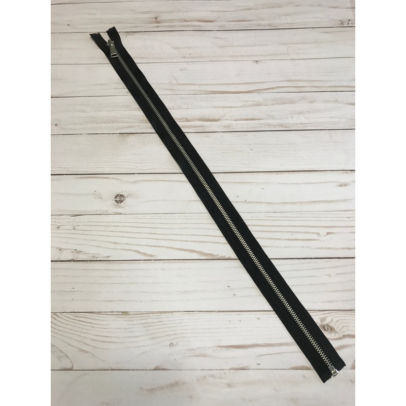 #5 Black 22 Separating Jacket Metal Zipper