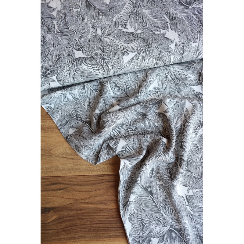 Black Feather | Sunset Studio Rayon Crinkle | Robert Kaufman