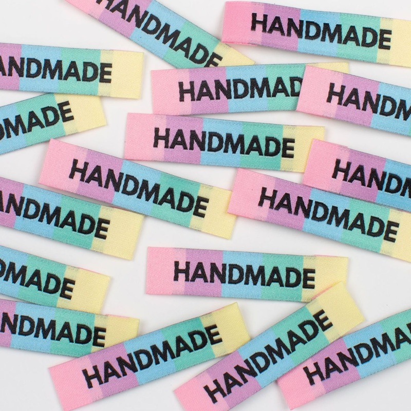RAINBOW HANDMADE Woven Labels | Pack of 10 | Kylie And The Machine