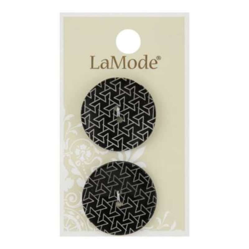 1 1/8 Agoya Black Shell Buttons | LaMode