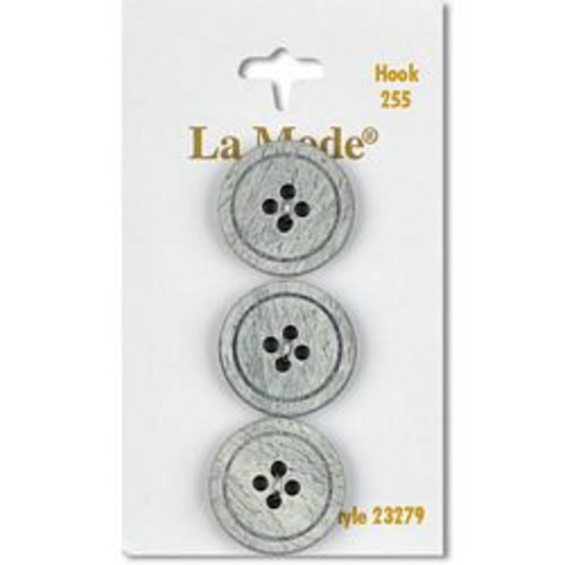3/4 Grey Buttons | LaMode
