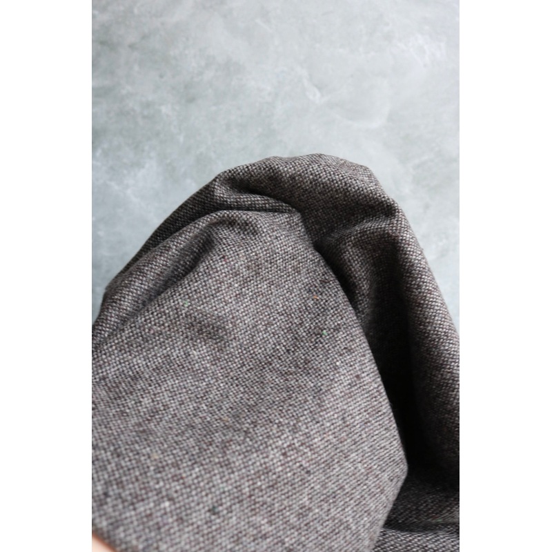 Umber Tweed Wool Coating