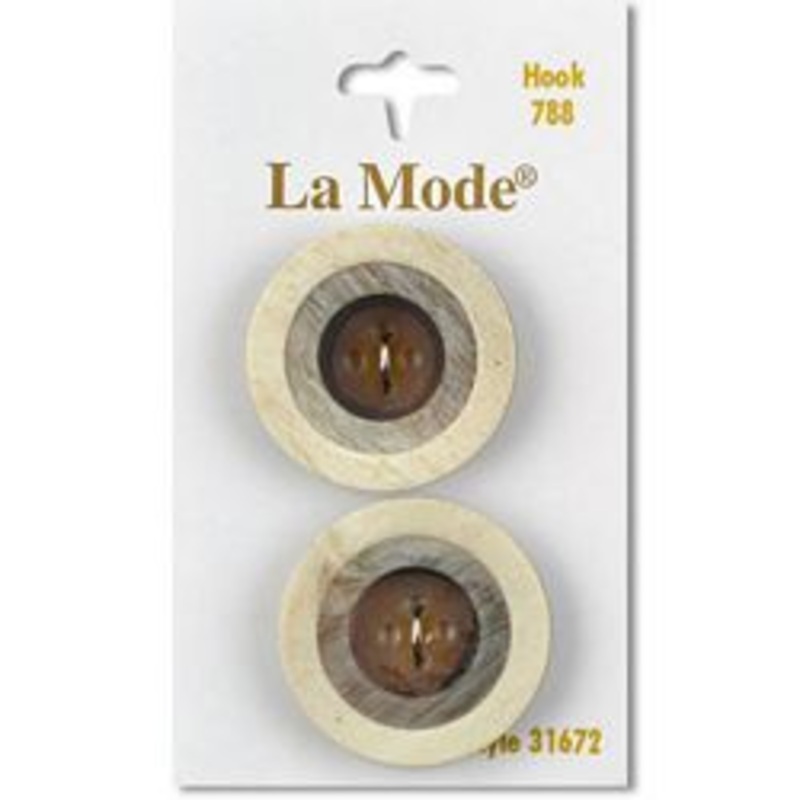 1 1/8 Tan Buttons | LaMode