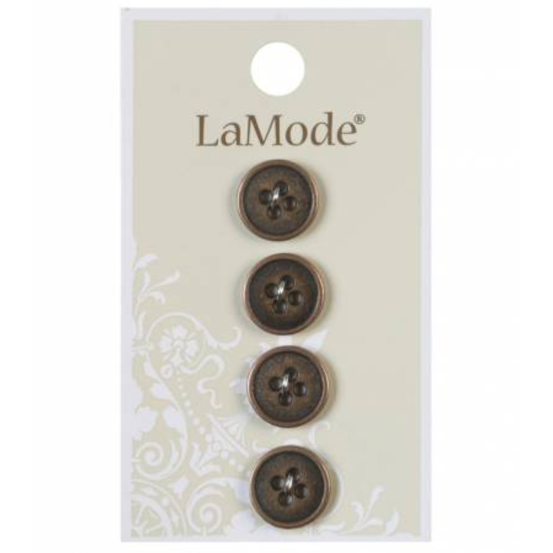 1/2 Antiqued Gold Buttons | LaMode