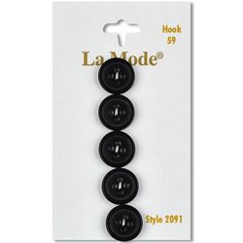 1/2 Black Buttons | LaMode